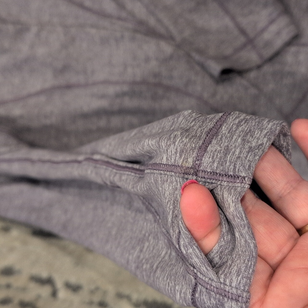 Lululemon Rulu Rally Wrap Heathered Graphite Purple - Picture 7 of 11